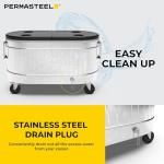 Permasteel 80-Qt Rolling Cooler for Game Day