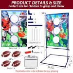 Football Toss Game with 4 Inflatable Balls