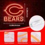 Neon Football Sign for Game Day Decor