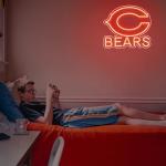 Neon Football Sign for Game Day Decor
