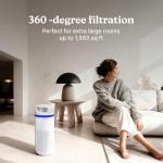 Homedics 5-in-1 UV-C Air Purifier for Large Rooms