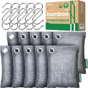 Bamboo Charcoal Air Purifying Bags - 10 Pack