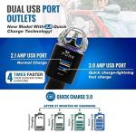 Car Air Purifier Ionizer with Dual USB Charger