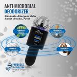 Car Air Purifier Ionizer with Dual USB Charger