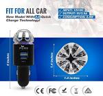 Car Air Purifier Ionizer with Dual USB Charger