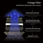 Portable Car Air Purifier with True HEPA Filter