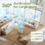 Large Room Air Purifier for Allergies and Odors