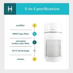 Homedics 5-in-1 Tower Air Purifier with HEPA