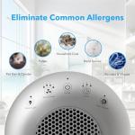 Hunter HP450UV Round Tower Air Purifier for Home