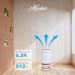 Hunter HP450UV Round Tower Air Purifier for Home