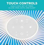 BLACK+DECKER HEPA Tabletop Air Purifier, White