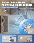 45" Oscillating Air Purifier Fan with Humidifier