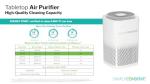 Energy Star Tabletop HEPA Air Purifier, White