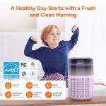 AIRROMI 360° HEPA Air Purifier for Bedrooms