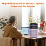 AIRROMI 360° HEPA Air Purifier for Bedrooms