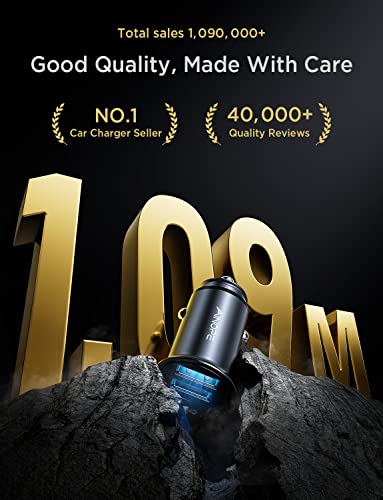 AINOPE Compact 4.8A All-Metal USB Car Charger