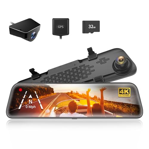 WOLFBOX G840S 12" 4K Dual Dash Cam
