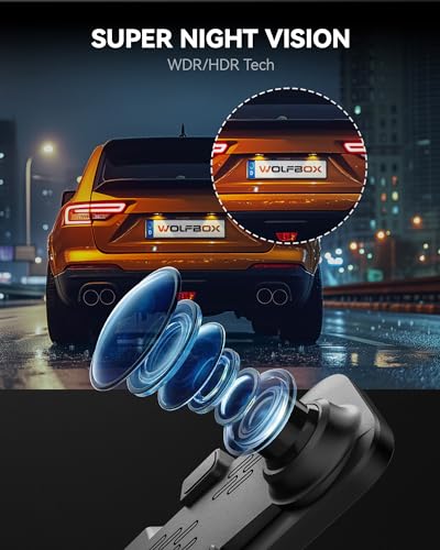 WOLFBOX G840S 12" 4K Dual Dash Cam