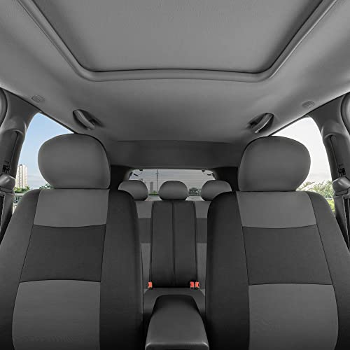 BDK Gray and Black PolyPro Seat Covers Set