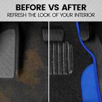 BDK Blue Car Seat Covers & Floor Mats Set