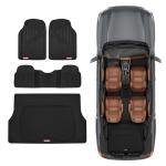 All-Weather Rubber Car Mats with Cargo Liner
