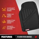 All-Weather Rubber Car Mats with Cargo Liner