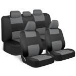 BDK Gray and Black PolyPro Seat Covers Set