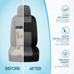 BDK Gray and Black PolyPro Seat Covers Set