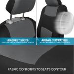 BDK Gray and Black PolyPro Seat Covers Set