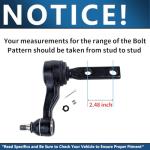 12pc Front Upper Control Arm Suspension Kit