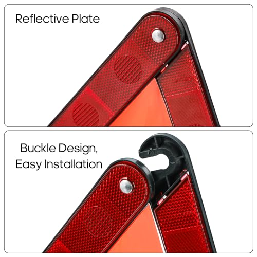 Fasmov 3-Pack Emergency Warning Triangles