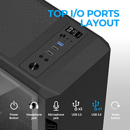 Zalman S3 ATX Mid-Tower PC Case with Acrylic Panel