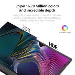 15.6" Ultra-Slim Portable 1080P Monitor