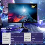 YOTETION 19" HD Monitor with 75Hz Refresh Rate