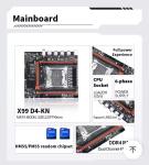 MOUGOL X99 Motherboard with Intel Xeon E5 2680 V4