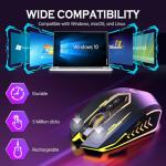UHURU Rechargeable Wireless Gaming Mouse, 12000 DPI