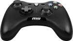 MSI Force GC30V2 Wireless Gaming Controller, Dual Vibration Motors, Dual Connection Modes, Interchangable D-Pads, Compatible with PC & Android, Black
