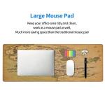 Generic Mouse Pad Long Computer Keyboard Mouse Mat with Non-Slip Base for Gaming Office and Home 12x31.5in