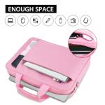 Ferkurn Laptop Bag Case for Women Men Computer Bag Compatible with HP Envy Pavilion Omen/LG Gram/MSI/Dell Inspiron XPS/Lenovo/Acer, Shoulder Strap Carrying Messenger Briefcase, Pink, 15.6 16 Inch