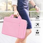 Ferkurn Laptop Bag Case for Women Men Computer Bag Compatible with HP Envy Pavilion Omen/LG Gram/MSI/Dell Inspiron XPS/Lenovo/Acer, Shoulder Strap Carrying Messenger Briefcase, Pink, 15.6 16 Inch