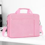 Ferkurn Laptop Bag Case for Women Men Computer Bag Compatible with HP Envy Pavilion Omen/LG Gram/MSI/Dell Inspiron XPS/Lenovo/Acer, Shoulder Strap Carrying Messenger Briefcase, Pink, 15.6 16 Inch