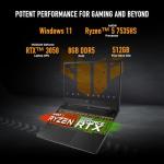 ASUS TUF Gaming A15 Gaming Laptop, 15.6” FHD 144Hz Display, NVIDIA® GeForce RTX™ 3050, AMD Ryzen™ 5 7535HS, 8GB DDR5, 512GB PCIe® Gen4 NVMe™ SSD, Wi-Fi 6, Windows 11, FA506NC-ES51
