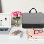 Ytonet Laptop Case Laptop Sleeve Case 13 13.3 Inch, TSA Slim Computer Cover with Handle, Water Resistant Business Travel Carrying Cover Compatible with MacBook Air MacBook Pro HP Dell Notebooks, Grey