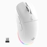 LORERAN Wireless Gaming Mouse, Tri-Mode 2.4G/USB-C/Bluetooth Rechargeable Mouse with Colorful RGB Lights, 4800DPI Optical Sensor, 6 Buttons, Ergonomic Mouse Gaming for PC, Laptop, Mac