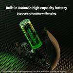 LORERAN Wireless Gaming Mouse, Tri-Mode 2.4G/USB-C/Bluetooth Rechargeable Mouse with Colorful RGB Lights, 4800DPI Optical Sensor, 6 Buttons, Ergonomic Mouse Gaming for PC, Laptop, Mac