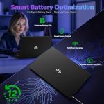 NIMO 17.3 Gaming-Laptop Ryzen 9 8945HS (>i9-13900H) 16GB RAM, 1TB SSD, Radeon 780M, PD 100W USB-C 4.0 AI-Enhanced for Copilot VR Ready, Backlit KB Fingerprint Unlock, Gaming Student Office Business