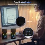 RGB Desktop Speakers with Enhanced Bass, Volume Control & 6 Colorful Lights - USB Powered & 3.5mm Aux Gaming Speakers for Laptop, PC, Tablet, Phone