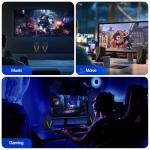 RGB Desktop Speakers with Enhanced Bass, Volume Control & 6 Colorful Lights - USB Powered & 3.5mm Aux Gaming Speakers for Laptop, PC, Tablet, Phone