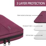 Ytonet Laptop Case 15.6 Inch, TSA Friendly Laptop Sleeve Cover with Handle for Women, Protective Slim Computer Carrying Case Compatible with HP Dell Lenovo Asus Notebooks, Purple Red