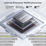 Gaming Laptop N5095, 15.6 Inch Laptop Computer, Laptops 24GB RAM 1TB SSD,Laptops Gamer 180 Angle Opening, Fingerprint Unlock Backlit Keyboard 1920X1080 FHD IPS WiFi5 for Student Business Work